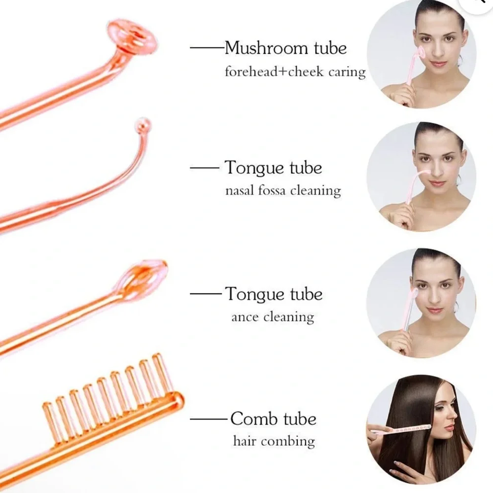 Dermatology Skin & Hair Rejuvenation High Frequency Spa Radiofrequency Wand